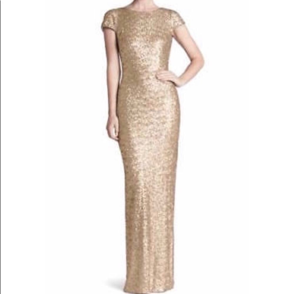 Dress the Population Brushed Gold Teresa Gown